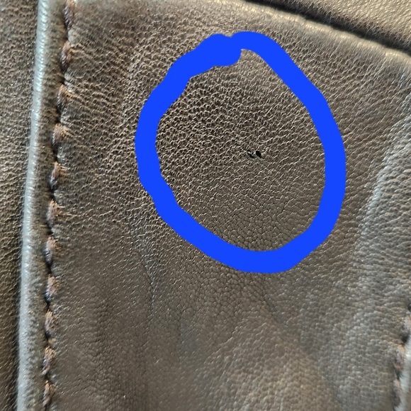 Michael Kors Leather Moto Jacket, Black, Size US M - Picture 12 of 15